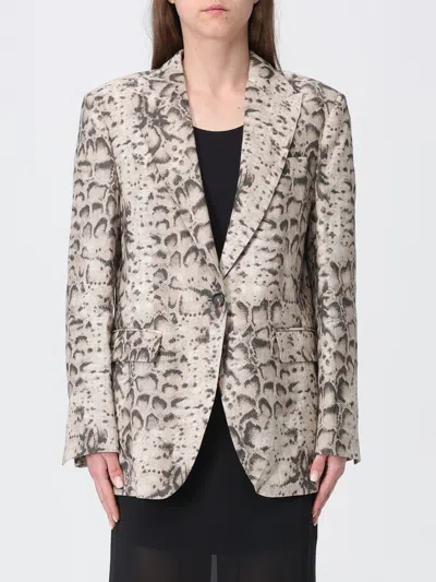 Pinko Blazer  Woman Color Beige In Multi