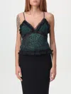 Pinko Georgette Strasbourg Panelled Top In Schwarz
