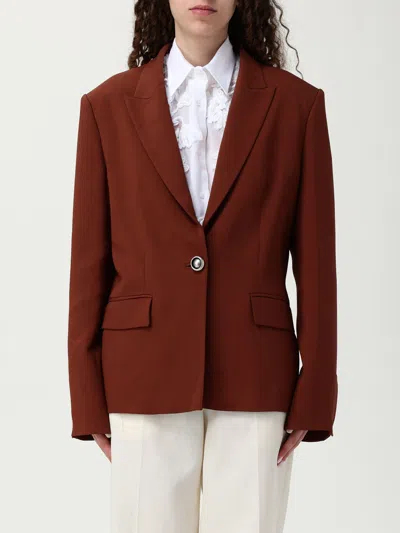 PINKO BLAZER PINKO WOMAN COLOR BROWN,425432032