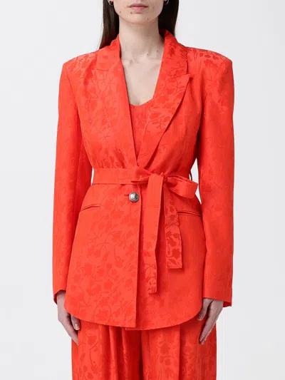 Pinko Blazer  Woman Color Coral In Red