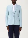 Pinko Blazer  Woman Color Gnawed Blue In アジュール