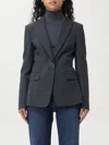 Pinko Blazer  Woman Color Grey In Grau
