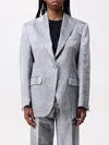 Pinko Viscose Blend Single-breasted Blazer In Pearl