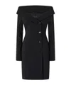 Pinko Rosemarie Stretch Crepe Dress In Black