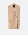 Pinko Blazer Vest With Rhinestones