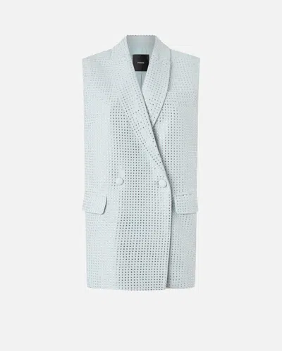 Pinko Blazer Vest With Rhinestones