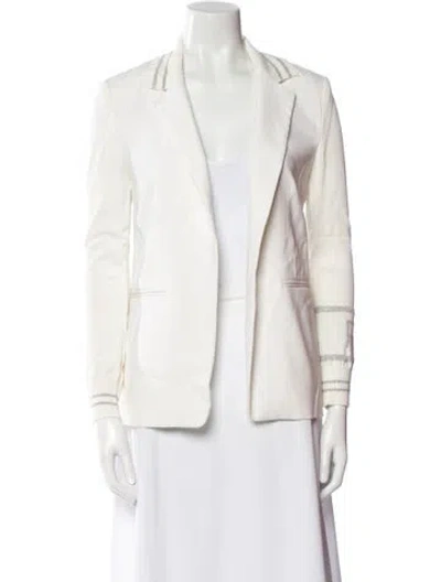 Pre-owned Pinko Blazer In White