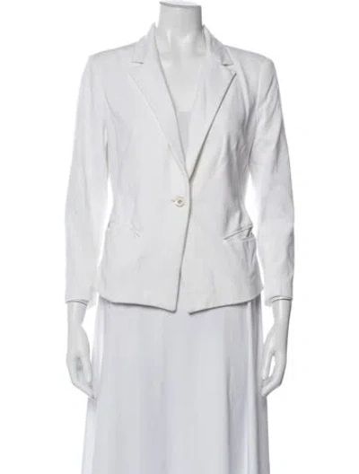 Pre-owned Pinko Blazer In White
