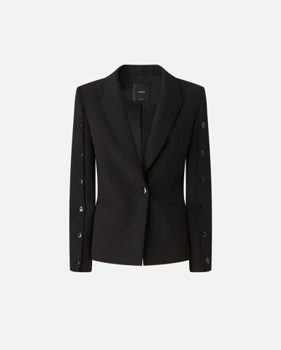 PINKO BLAZER WITH BUTTONED SLEEVES