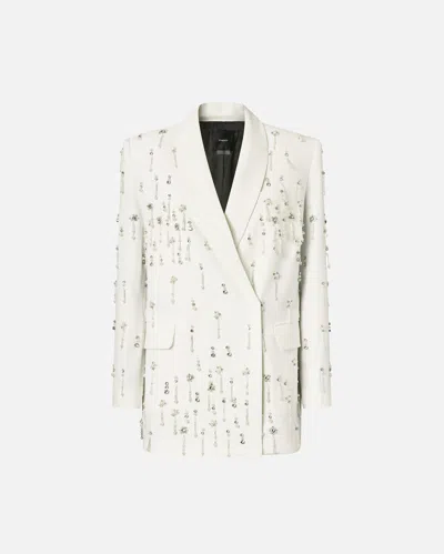 PINKO BLAZER À CRISTAUX ET PERLES