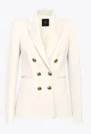 Pinko Tailored Jackets Gold Buttons In  Rosa Fumo Bianco