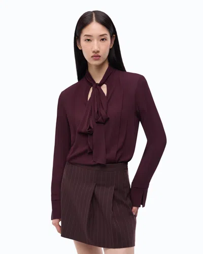 Pinko - Blouse À Col Lavallière - 36 In Purple