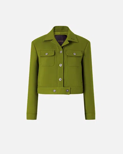 Pinko - Blouson Cropped Avec Surpiqûres - 46 In Multi