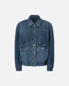Pinko Pocket-embellished Denim Jacket In Blue