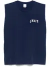 Pinko Logo-print Tank Top In Blue