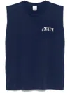 Pinko Logo-print Tank Top In Blue