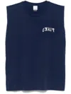 Pinko Logo-print Tank Top In Blue