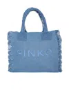PINKO BLUE DENIM BEACH SHOPPING BAG