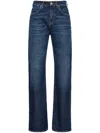 Pinko Wanda Cotton-blend Jeans In Blue