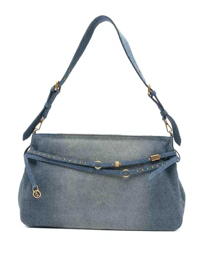 Pinko Blue Denim Shoulder Bag