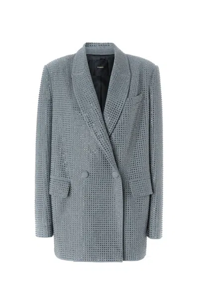 PINKO PINKO BLUE DOUBLE-BREASTED BLAZER