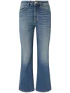 Pinko Power Stretch Denim Flared Jeans In Blue