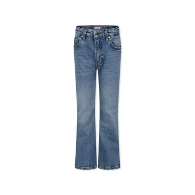 Pinko Kids' Blue Jeans For Girl In Denim