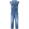 Pinko Denim Jumpsuit With Belt Loops And Pockets