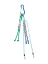 Pinko Corda Logo Beaded Cord Keychain