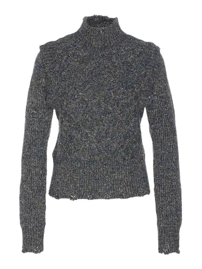 Pinko Blue Proud Mary Sweater In Gray