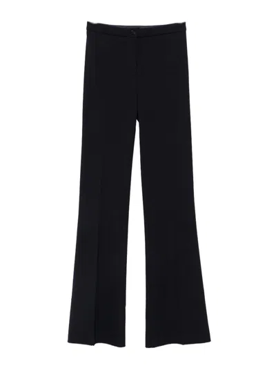 Pinko Blue Slightly Flared Elegant Trousers