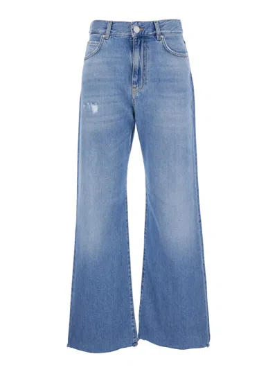 PINKO BLUE WANDA WIDE LEG JEANS