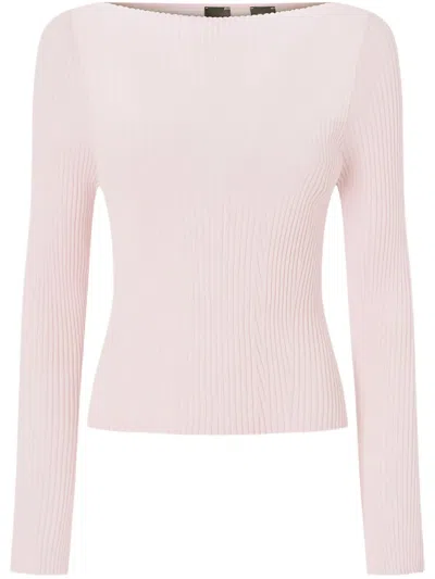 Pinko Boat-neck Jumper In Pink
