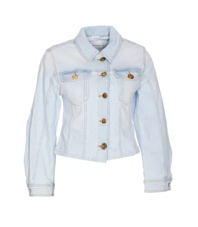 Pinko Bob Denim Jacket In Blue