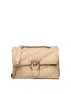 Pinko Borsa Maxi Love Puff Beige/grigio Fumo Antique In Beige