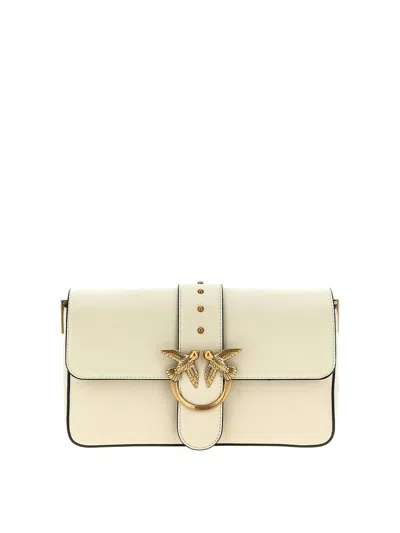 PINKO BOLSA BANDOLERA - BLANCO