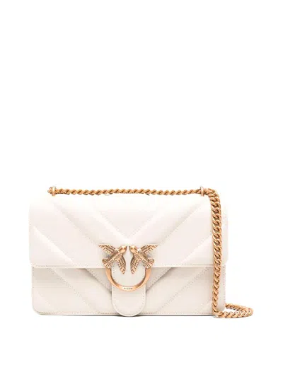 PINKO BOLSA BANDOLERA - CREMA