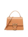 Pinko Love One Top Handle Cross-body Bag In Gold