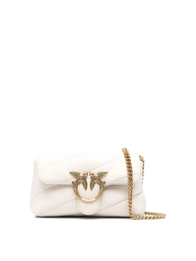 Pinko Love Puff Baby Bag White Finishes Matelass