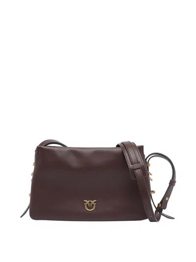 Pinko Mini One Two Three Crossbody Bag In Brown