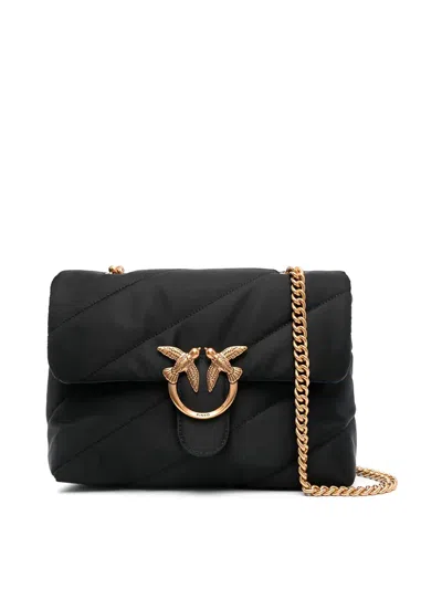 Pinko Classic Lovebag Puff Maxi Quilt In Black
