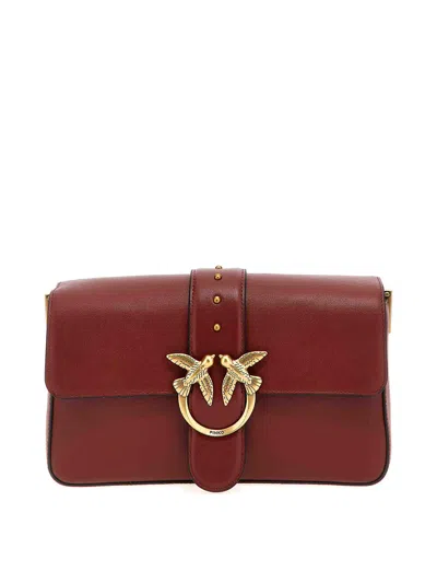 PINKO BOLSA BANDOLERA - ROJO OSCURO