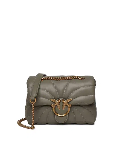 Pinko Love Bag Puff Butterfly Mini Bag In Green