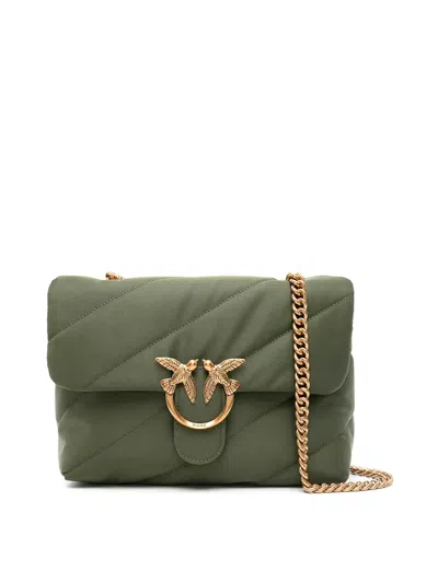 Pinko Classic Lovebag Puff Maxi Quilt In Green