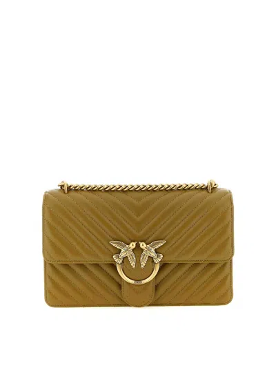 Pinko Love One Classic Crossbody Bag In Orange