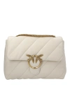 Pinko Classic Love One Crossbody Bag In Blanco