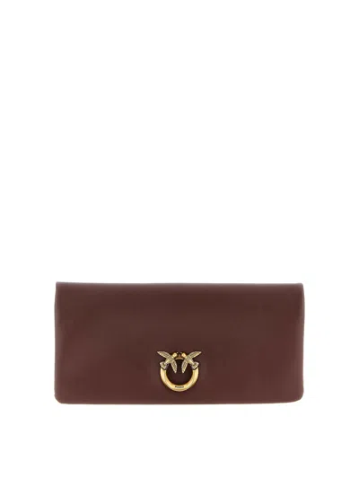 Pinko Medium  Clutch Bag In Red