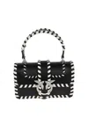 Pinko Structured Black Bag With Clean Lines In Black