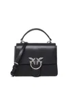 Pinko Love One Handbag In Silver