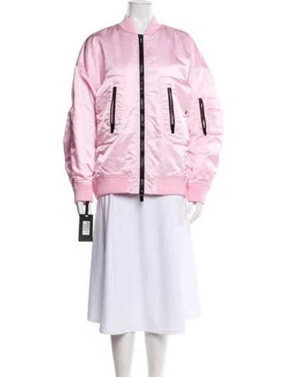 Pre-owned Pinko Bomber Jacket In Pink